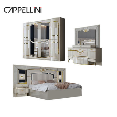 Ước tính cao Modern Double Leather King Bed Mdf Frame Luxury Full Queen Size Home Full Furniture Bedroom Sets