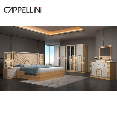 Home Master Room King Size giường đôi Modern Luxury Da gỗ Mdf Full Queen Đặt đồ nội thất phòng ngủ giá rẻ