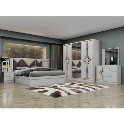 Phân đồ gỗ chất lượng cao hiện đại King size giường đôi Home Suite Queen Full Luxury Turkish gỗ đồ nội thất phòng ngủ