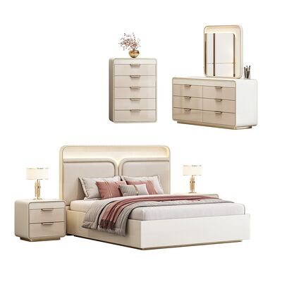 Juego De Muebles Para Dormitorio Phòng ngủ hiện đại Set king Size Bed Phòng khách sạn đầy đủ Chiếc đồ nội thất phòng ngủ hiện đại