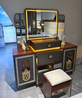 Phật Sơn Bán Buôn Sang Trọng Hoàn Chỉnh Phòng Ngủ Bộ 5 Miếng King Size Bộ Giường Ngủ Khung Gỗ Thổ Nhĩ Kỳ Hiện Đại Bộ Nội Thất Phòng Ngủ