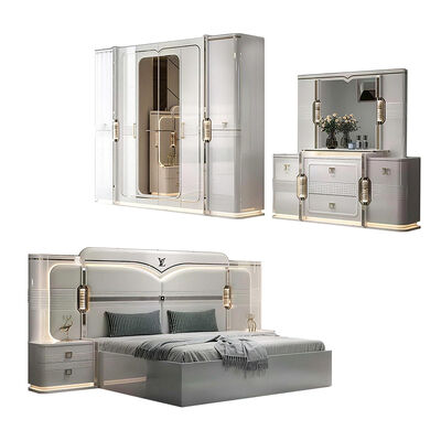 Ensembles De Chambre Couch king Size Phòng ngủ sang trọng Nhà phòng ngủ đôi gỗ Thổ Nhĩ Kỳ Thiết bị phòng ngủ hiện đại