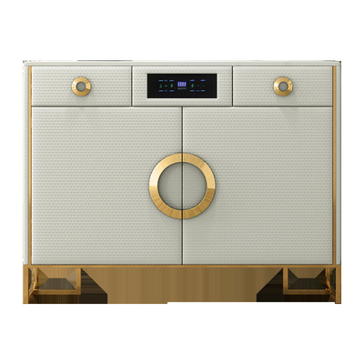 Kính MDF 2 cửa Tủ đựng giày màu trắng ODM Lắp ráp đơn giản