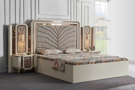 Ashley Little Decor Bộ phòng ngủ Đồ nội thất Chất liệu gỗ MDF PU Thiết kế hiện đại