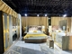 Bộ đồ nội thất khách sạn bằng gỗ MDF Giường đơn Nội thất phòng ngủ hiện đại