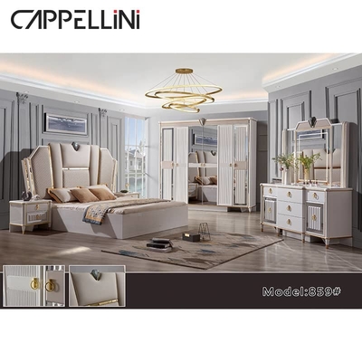 Nội thất phòng ngủ đầy đủ bằng gỗ MDF Nội thất phòng ngủ Queen