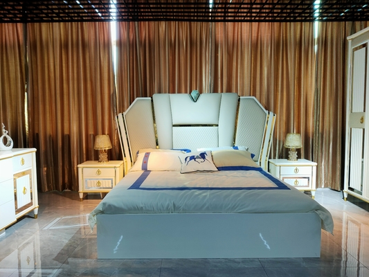 Nội thất phòng ngủ đầy đủ bằng gỗ MDF Nội thất phòng ngủ Queen