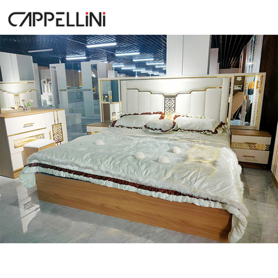 Giường đôi King Size hiện đại sang trọng Chất liệu gỗ MDF Da PU