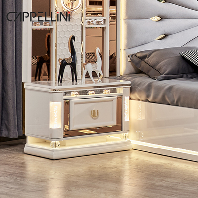 Luxury Royal Modern Wood Frame Double King Size Bed Headboard Da Nhà Classic Queen Thiết bị phòng ngủ bằng gỗ
