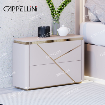 Nhà đơn giản Khung gỗ hai lớp da King Bed hiện đại gỗ sang trọng Full Queen Size Thiết bị phòng ngủ