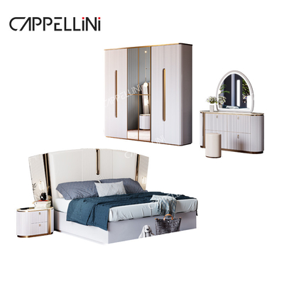 Villa hiện đại màu trắng gỗ king size phòng ngủ thiết lập nhà hai nữ hoàng sang trọng gỗ đầy đủ phòng ngủ đồ nội thất thiết lập
