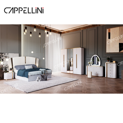 Villa hiện đại màu trắng gỗ king size phòng ngủ thiết lập nhà hai nữ hoàng sang trọng gỗ đầy đủ phòng ngủ đồ nội thất thiết lập