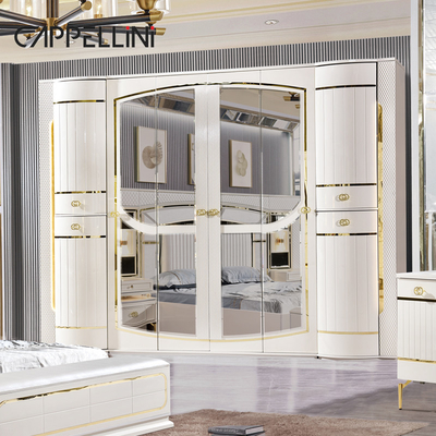 Nhà trắng gỗ da Queen giường đặt biệt thự Master phòng gỗ King kích thước Mdf hiện đại sang trọng đầy đủ phòng ngủ thiết bị