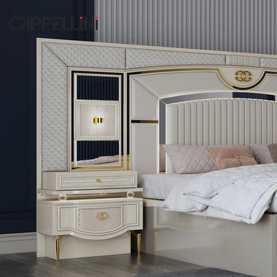Ước tính cao Modern Double Leather King Bed Mdf Frame Luxury Full Queen Size Home Full Furniture Bedroom Sets