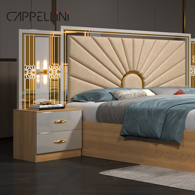 Home Master Room King Size giường đôi Modern Luxury Da gỗ Mdf Full Queen Đặt đồ nội thất phòng ngủ giá rẻ