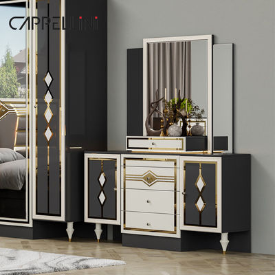 gỗ hiện đại đôi da king size giường đặt nhà đồ nội thất mô-đun gỗ queen đầy đủ phòng ngủ sang trọng thiết bị