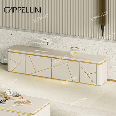 Luxury Modern Wooden Storage Phòng khách Tủ đồ nội thất nhà Bữa ăn Buffet Tủ ghế bên gỗ Với gương