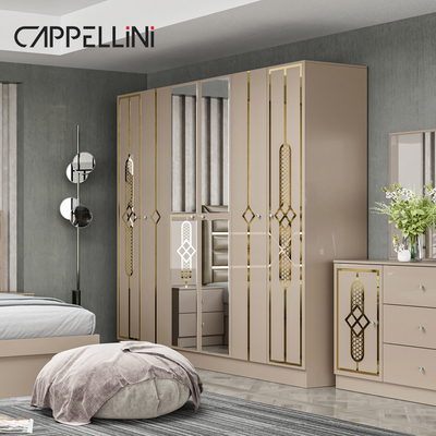 Giá rẻ Queen Size Bàn đầu giường gỗ Modern Leather Bed Rom Suite Luxury King Size Mdf Full Bedroom Furniture Set