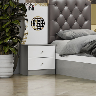 Đơn giản, hiện đại, King size 2 phòng ngủ bằng da, phòng ngủ căn hộ, nhà sang trọng Queen gỗ Mdf Full bedroom furniture set