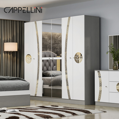 Đơn giản, hiện đại, King size 2 phòng ngủ bằng da, phòng ngủ căn hộ, nhà sang trọng Queen gỗ Mdf Full bedroom furniture set