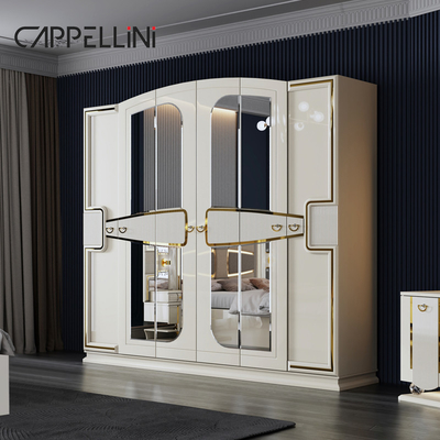 Giá bán buôn King Size giường da đôi phòng chủ phòng phòng chủ nhà trắng gỗ đầy đủ Mdf thiết bị phòng ngủ sang trọng