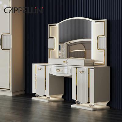 Giá bán buôn King Size giường da đôi phòng chủ phòng phòng chủ nhà trắng gỗ đầy đủ Mdf thiết bị phòng ngủ sang trọng