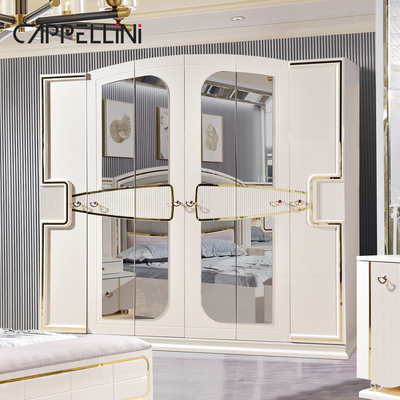 Giá bán buôn King Size giường da đôi phòng chủ phòng phòng chủ nhà trắng gỗ đầy đủ Mdf thiết bị phòng ngủ sang trọng