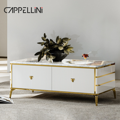 Nordic Design White Luxury Wood Center Table Set Home Furniture Cheap Large Living Room Wooden Modern Coffee Table