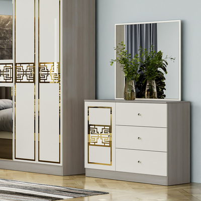 Kiến trúc gỗ hiện đại đơn giản King Size Bed Master Room Complete Double Home Luxury Modern Bedroom Furniture Set