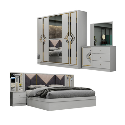 Phân đồ gỗ chất lượng cao hiện đại King size giường đôi Home Suite Queen Full Luxury Turkish gỗ đồ nội thất phòng ngủ