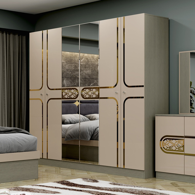 Món bán buôn giá rẻ kiểu Thổ Nhĩ Kỳ gỗ King Size Bed Hotel Double Wood Frame Home Modern Luxury Full Bedroom