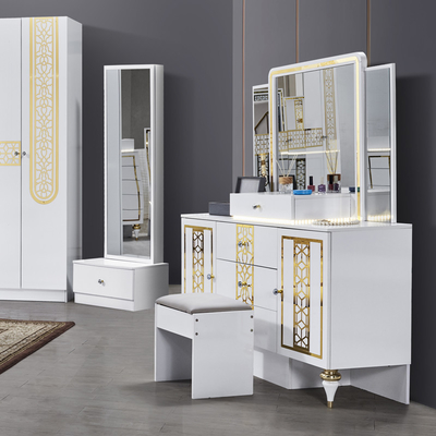 Chất lượng cao bán buôn khung gỗ giường đôi Master Room King Size gỗ hiện đại sang trọng đầy đủ phòng ngủ bộ đồ nội thất