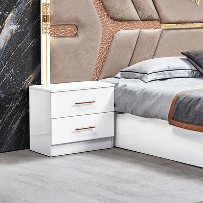 Phong cách sang trọng của Thổ Nhĩ Kỳ Khung gỗ King Size Set giường Led Headboard Modern Classic Full Home Thiết bị phòng ngủ gỗ