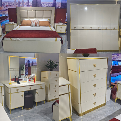 Thiết kế hiện đại Nhà bếp Bàn ghế dự bị Buffet Cabinet Phòng ăn Nhà đồ nội thất ẩm ướt Lưu trữ Bàn ghế gỗ Với gương