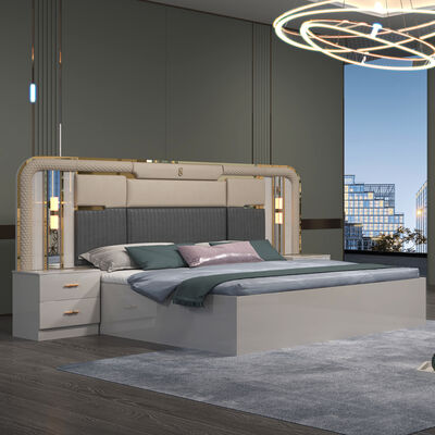 Phòng ngủ Toàn bộ đồ nội thất Phòng ngủ Đồ nội thất Màu sắc tuổi teen gỗ tùy chỉnh Đồ nội thất nhà màu trắng Đồ nội thất hiện đại