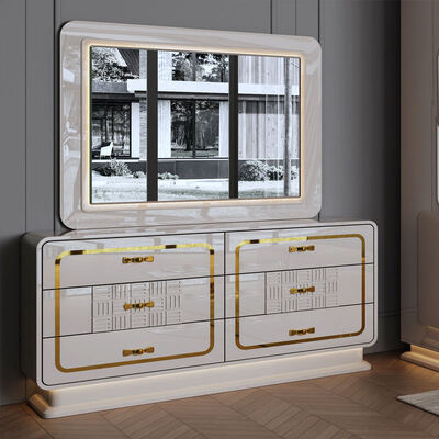 Bộ phòng ngủ hoàn chỉnh sang trọng hiện đại bằng gỗ, giường cỡ King, phòng ngủ gia đình, khung gỗ đôi, bộ đồ nội thất phòng ngủ