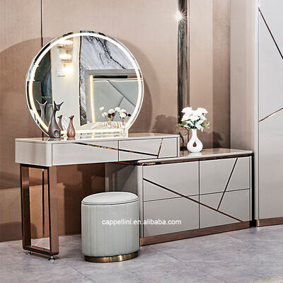 Nhà đơn giản Khung gỗ hai lớp da King Bed hiện đại gỗ sang trọng Full Queen Size Thiết bị phòng ngủ