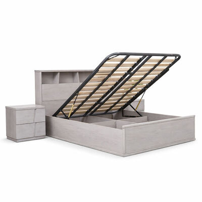 Modern Complete Bedroom Sets Master Room King Size Double Bed Hotel Home Storage Solid Wood Frame Luxury Bedroom Furniture Set Thiết bị phòng ngủ