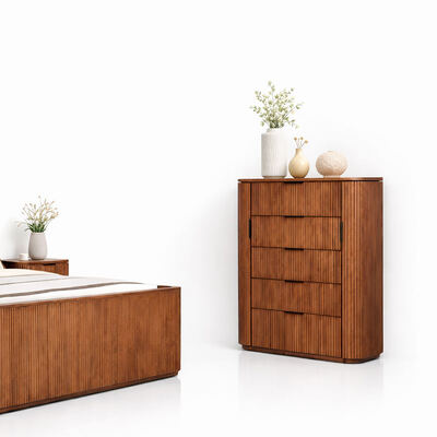 Modern Solid Wood King Size Bedroom Sets Double Bed Master Room Home Storage khung gỗ đầy đủ đồ nội thất phòng ngủ sang trọng