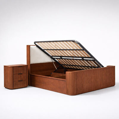 Modern Solid Wood King Size Bedroom Sets Double Bed Master Room Home Storage khung gỗ đầy đủ đồ nội thất phòng ngủ sang trọng