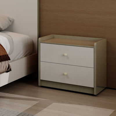 Modern gỗ sang trọng phòng ngủ thiết lập đồ nội thất với lưu trữ reclining headboard chiếu sáng và lắp ráp đơn giản cho căn hộ nhà khách sạn