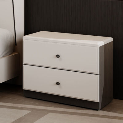 Phòng ngủ tối giản hiện đại Set King Size đầy đủ trong gỗ cổ điển với phòng lưu trữ Suite đồ nội thất phòng ngủ sang trọng ấm áp