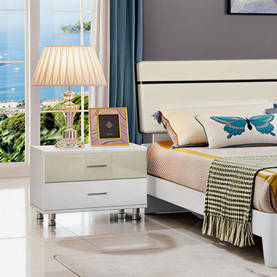 Thiết bị phòng ngủ bằng gỗ King Size Set với kho lưu trữ tối giản ấm cúng chất lượng cao Master Suite sang trọng hiện đại