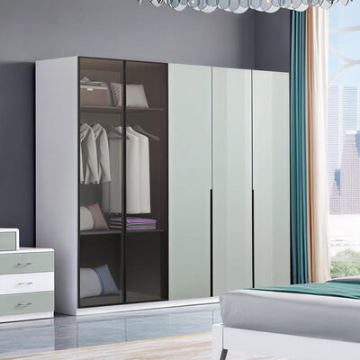 Master Suite Phòng ngủ đồ nội thất thiết lập cấu trúc bằng gỗ Hòa ấm lưu trữ tối giản chất lượng cao phòng ngủ hiện đại sang trọng