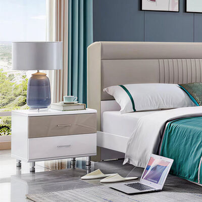 Phòng ngủ bằng gỗ Set King Size Storage Minimalistic Cozy High Quality Modern Luxury Furniture Phòng ngủ