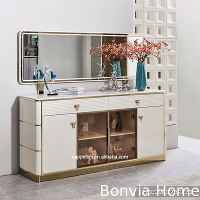 Bộ bàn ăn sang trọng hiện đại màu trắng 6 chỗ ngồi, nội thất phòng ăn bằng gỗ, bộ bàn ăn khung gỗ hoàn chỉnh cho gia đình, bộ bàn ăn 4 ghế