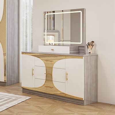 Phoshan bán buôn Đặt phòng ngủ Thổ Nhĩ Kỳ giá rẻ King Size Bed Frame Luxury Home Room Suite Thiết bị phòng ngủ hiện đại bằng gỗ