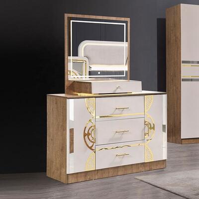 Chambre a Coucher Toàn bộ phòng ngủ Thổ Nhĩ Kỳ Thiết bị phòng ngủ bán buôn giá rẻ Master Room king Size Bed gỗ Thiết bị phòng ngủ hiện đại Không có đánh giá