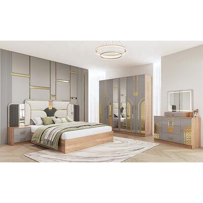 Chambre a Coucher Toàn bộ Phòng ngủ Thổ Nhĩ Kỳ King Size Phòng ngủ hai khung gỗ giá rẻ