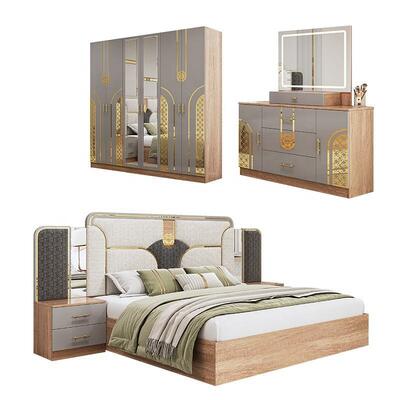 Chambre a Coucher Toàn bộ Phòng ngủ Thổ Nhĩ Kỳ King Size Phòng ngủ hai khung gỗ giá rẻ